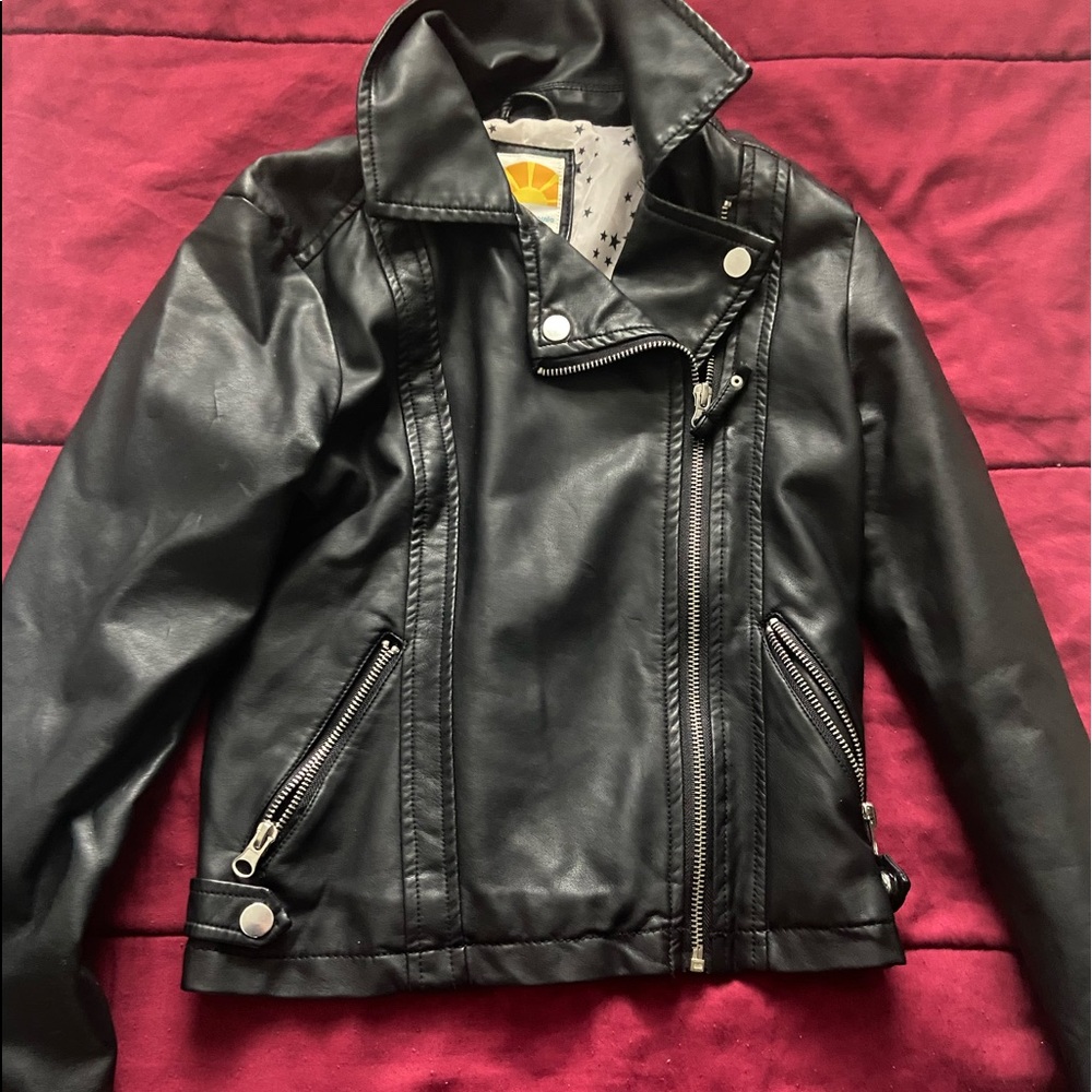 FAUX LEATHER COAT